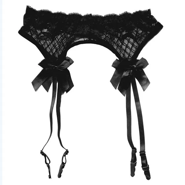 1 pcs Fashion Sexy Girls Lady sexy Women's Sheer Lace Top Thigh-Highs Garter Belt for the Stockings