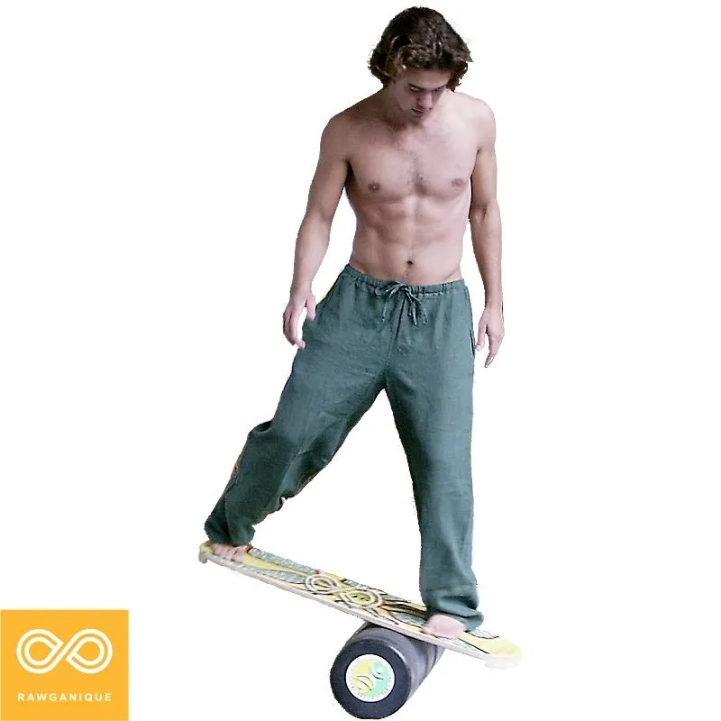 100% Organic Hemp Unisex Drawstring Beach Lounge Pants (OC Thread, Organic Elastic Option, 100% Biodegradable)