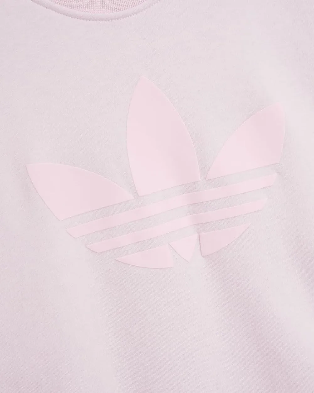 adidas Originals Womens Crew Pullover Sweatshirt, Almost Pink