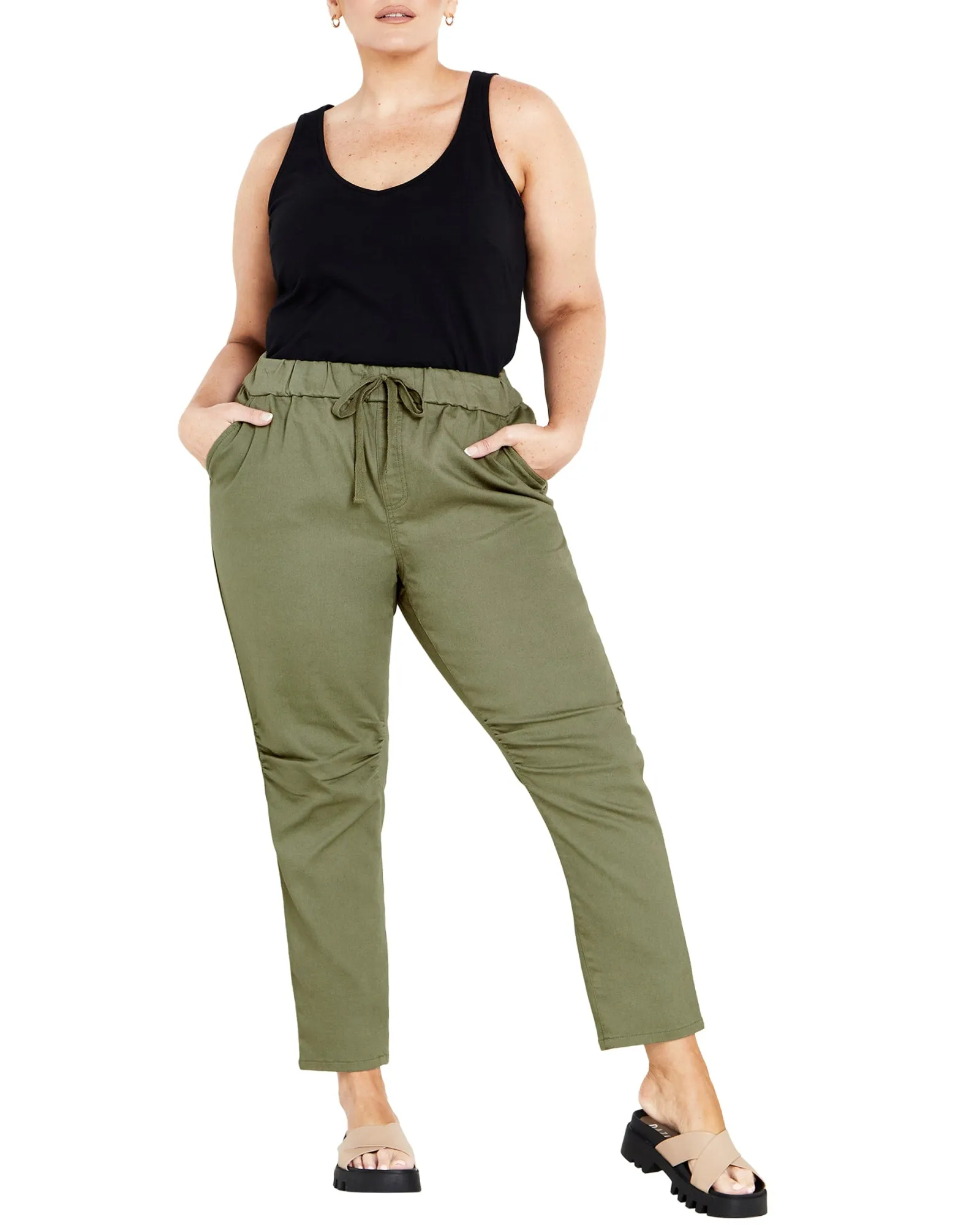 Alana Pull On Pant | Moss