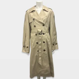 Alexandre Vauthier Women's Beige Trench Coat