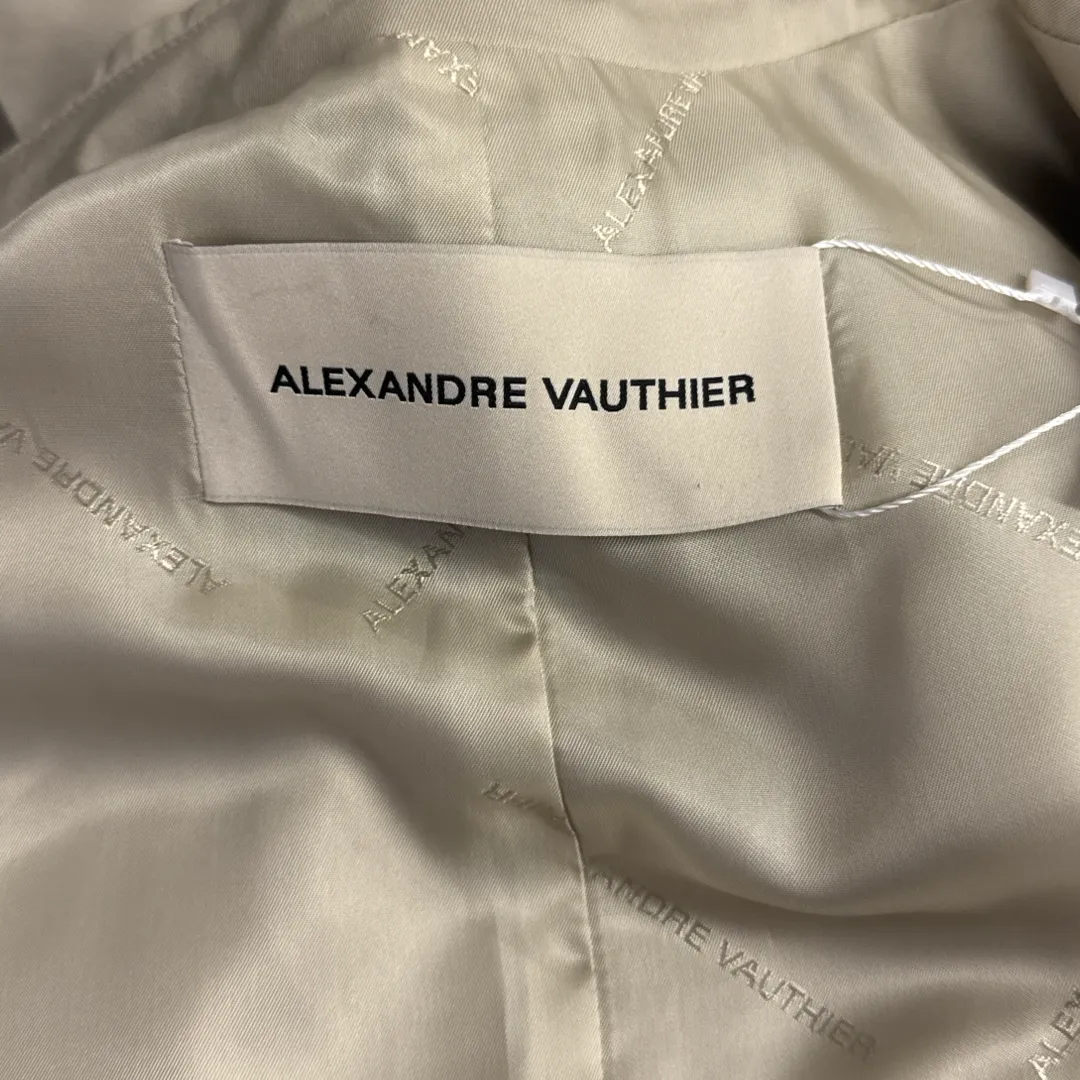 Alexandre Vauthier Women's Beige Trench Coat