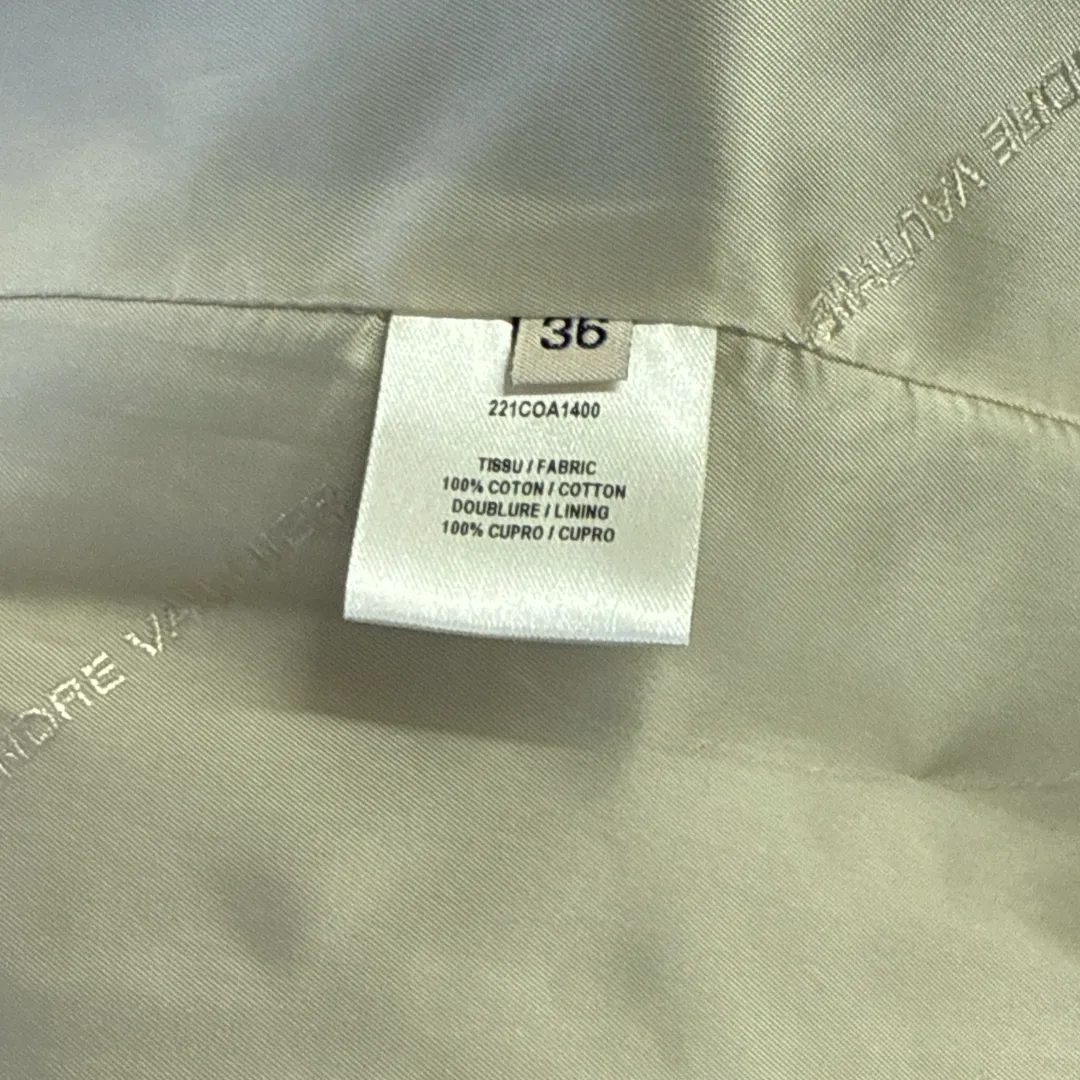 Alexandre Vauthier Women's Beige Trench Coat