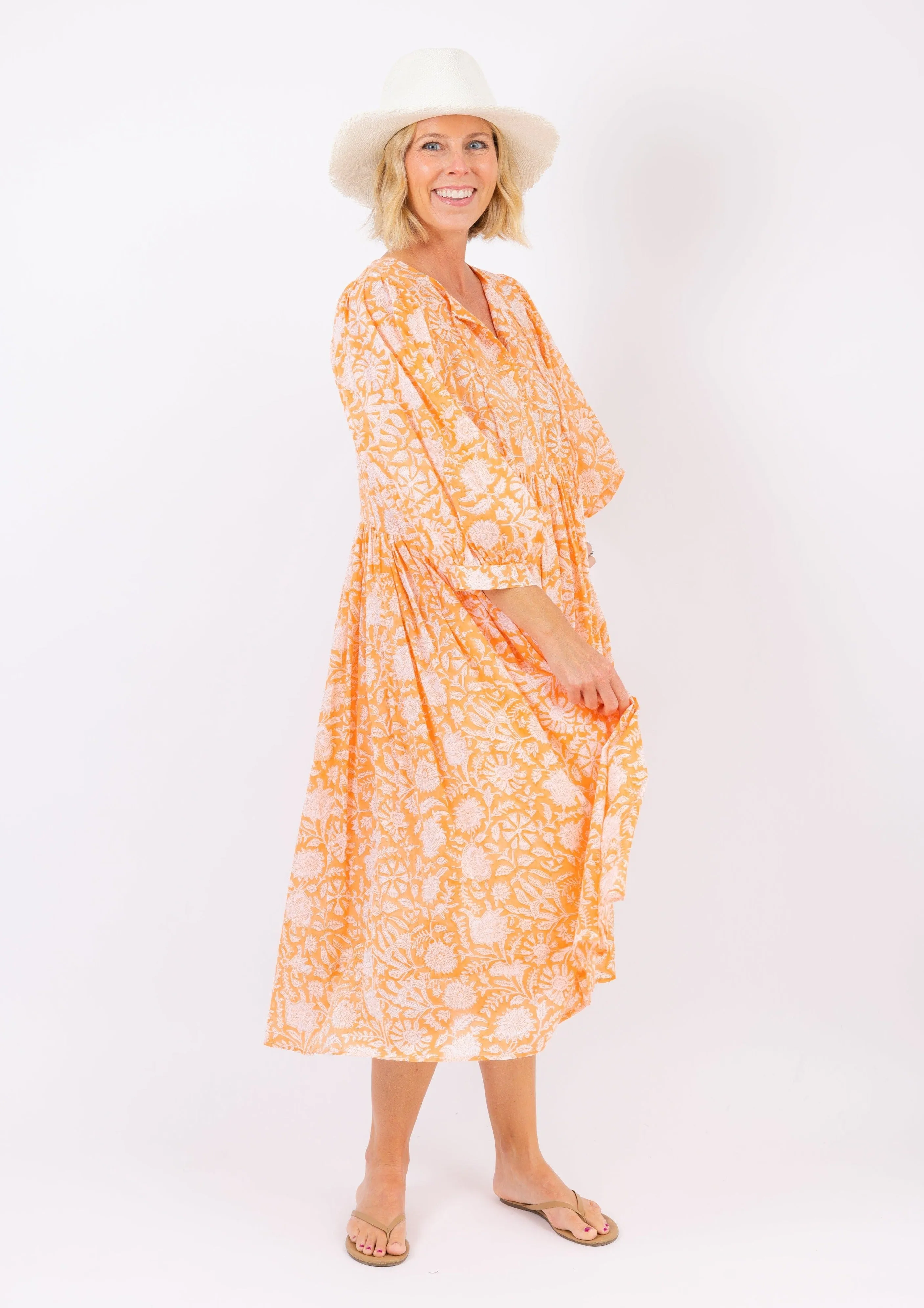 Amalfi Dress- Coral