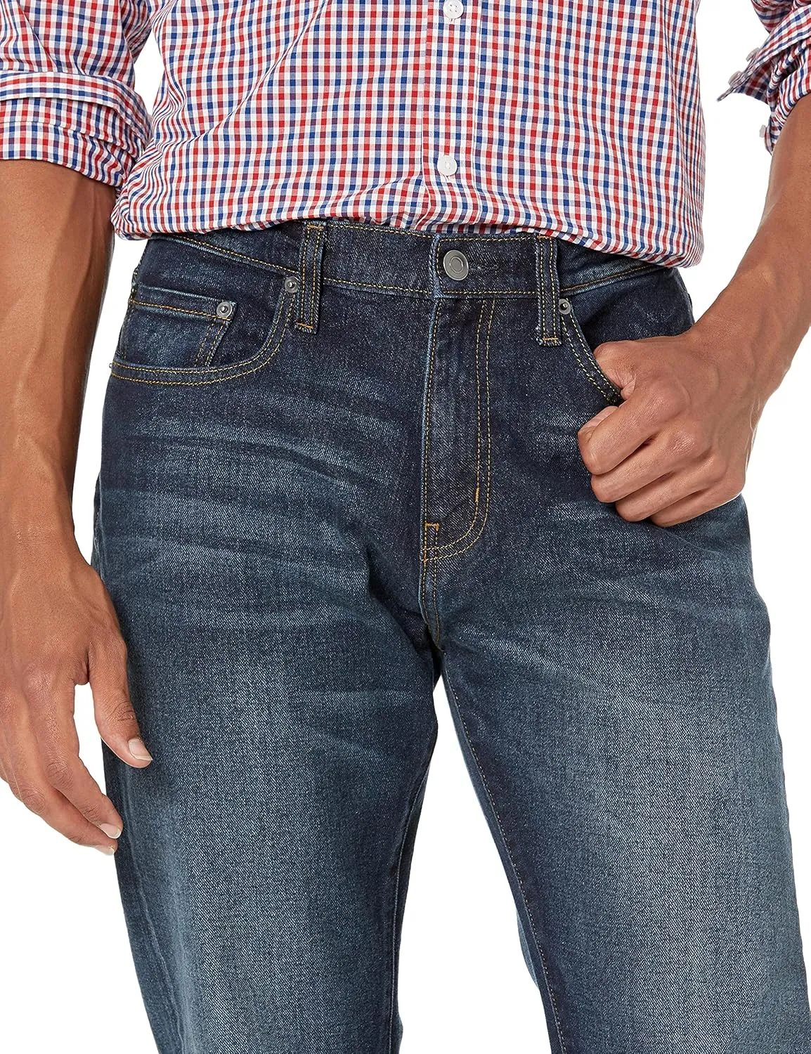 Amazon Essentials Men's Relaxed-Fit Stretch Jean (Available in Big & Tall)
