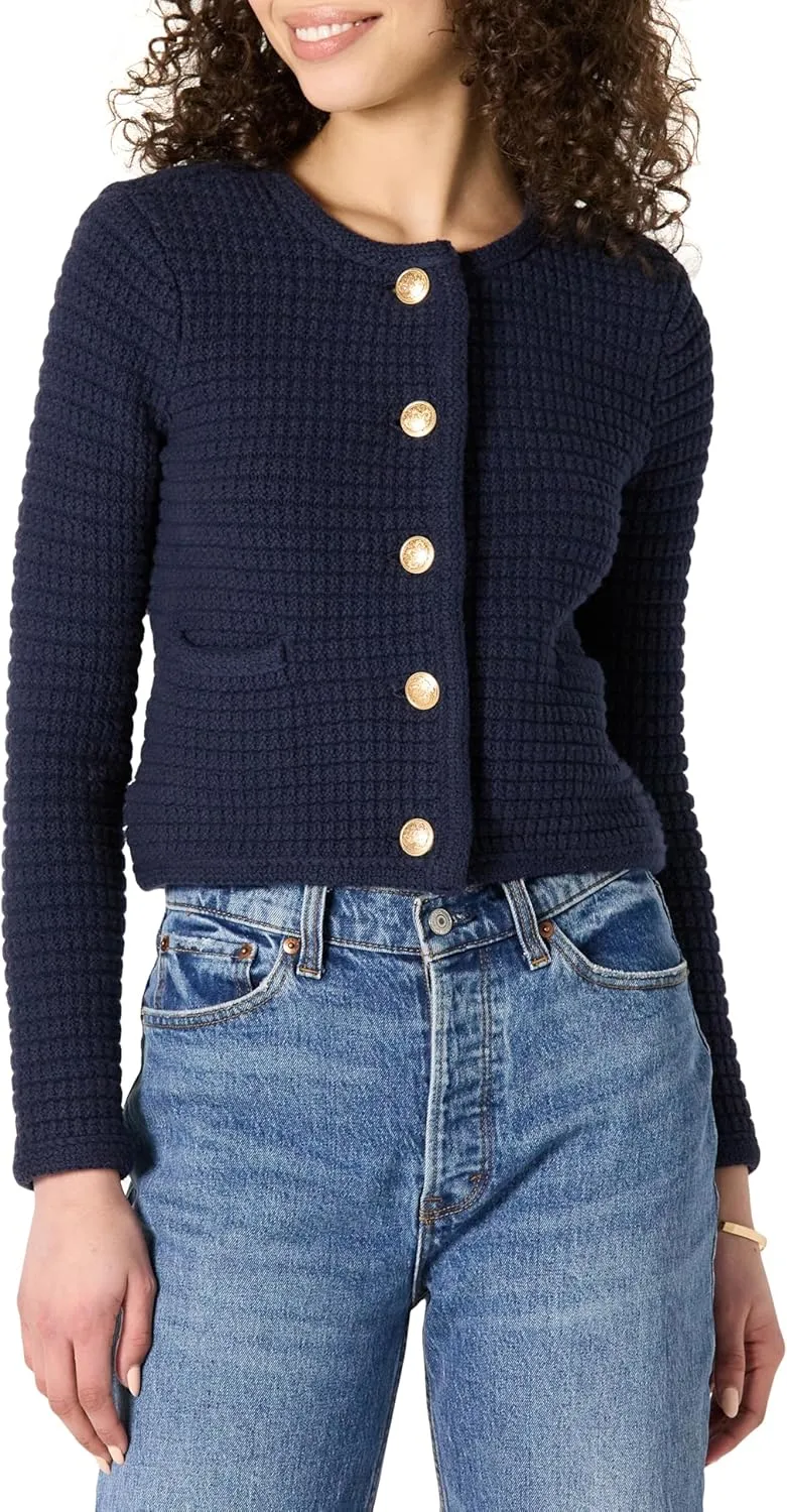 Amazon Essentials Women's Regular-Fit Midweight Cardigan Sweater