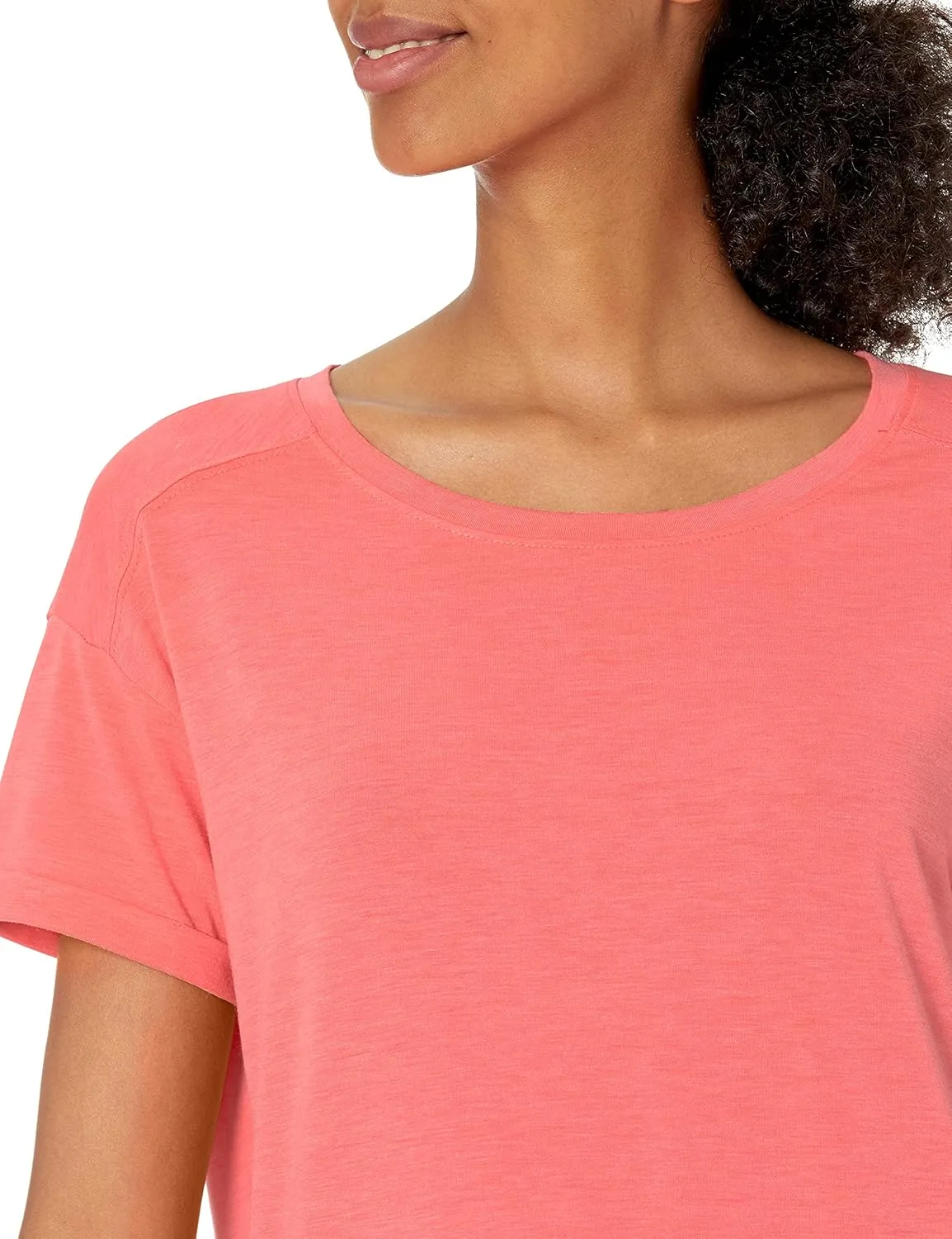 Amazon Essentials Women's Studio Relaxed-Fit Lightweight Crewneck T-Shirt (Available in Plus Size), Multipacks