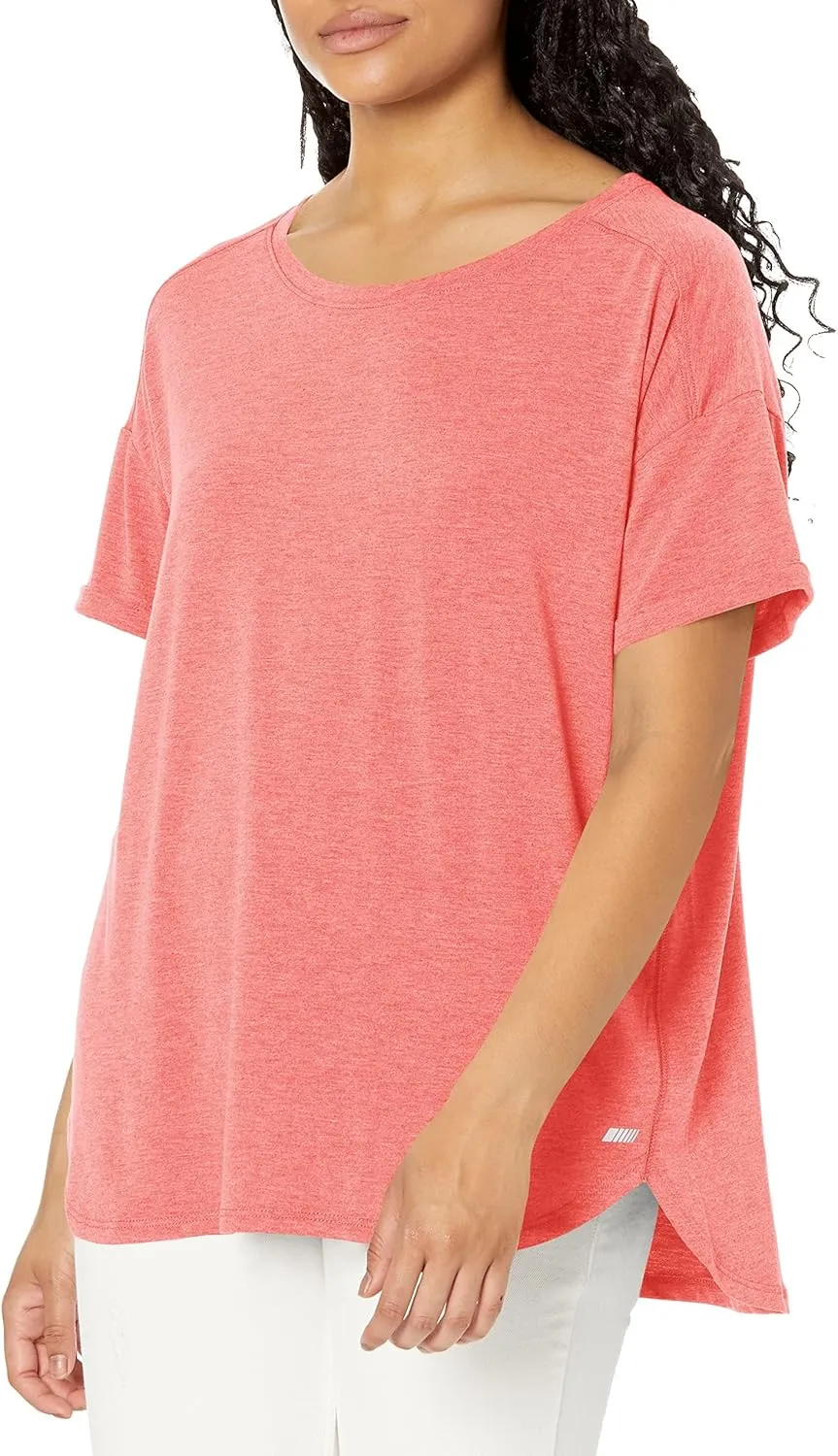 Amazon Essentials Women's Studio Relaxed-Fit Lightweight Crewneck T-Shirt (Available in Plus Size), Multipacks