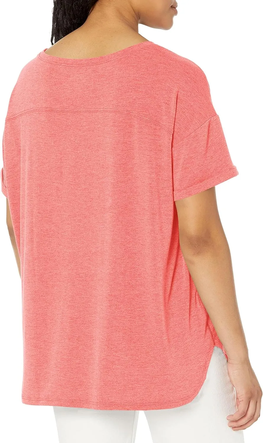 Amazon Essentials Women's Studio Relaxed-Fit Lightweight Crewneck T-Shirt (Available in Plus Size), Multipacks