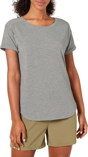 Amazon Essentials Women's Studio Relaxed-Fit Lightweight Crewneck T-Shirt (Available in Plus Size), Multipacks