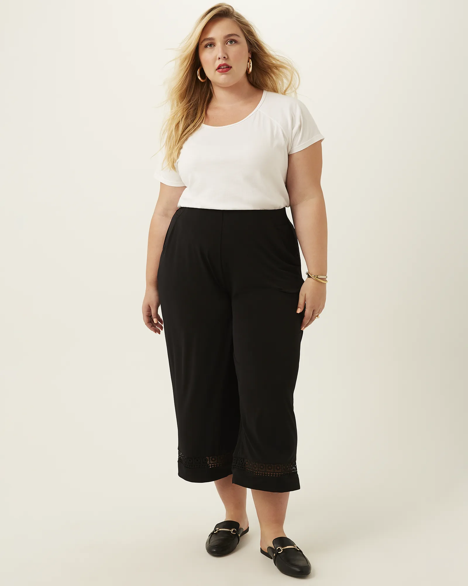 Amelia Crop Pant | Black