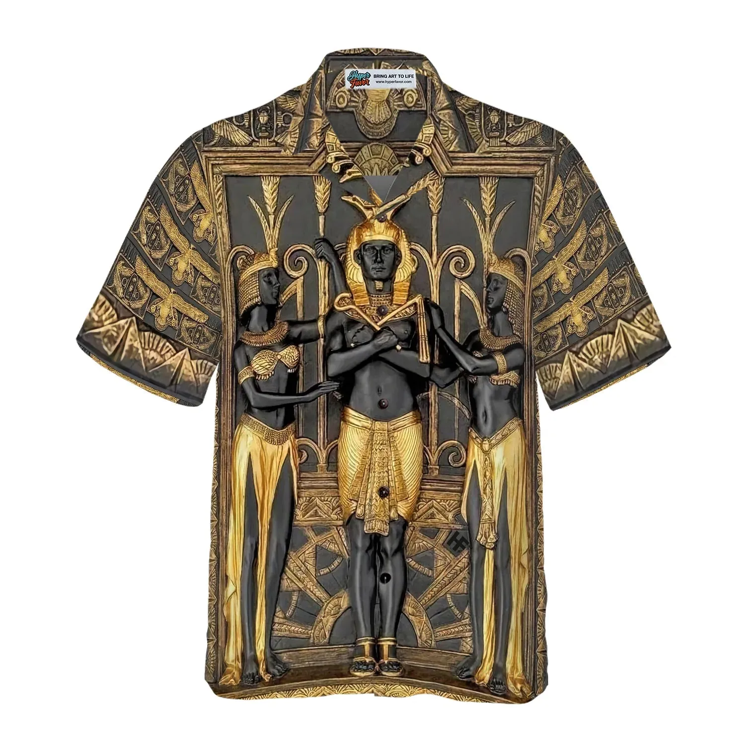 Ancient Egypt Pharaoh Hawaiian Shirt, Symbol Ancient Aloha Shirt For Men & Women, Best Gift For Husband, Wife, Boyfriend, Girlfriend