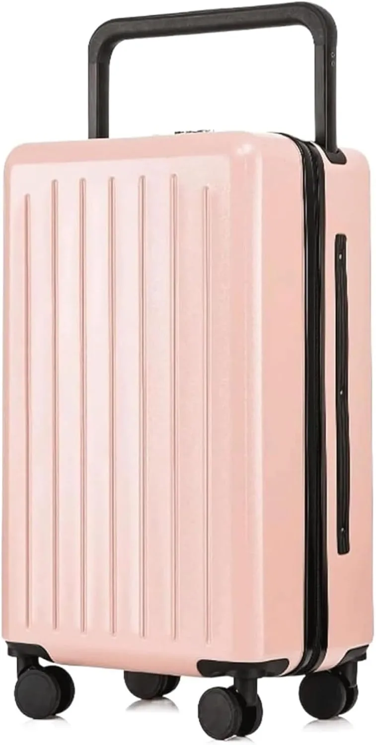 ANIIC Luggage Suitcases With Wheels 24 In Large Capacity Luggage Security Combination Lock Suitcase Wear-resistant Luggage Suitcase Spinner Luggages (Color : Pink, Size : 24 inch)