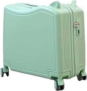 ANIIC Luggage Suitcases With Wheels Carry On Luggage Cute Luggage Boarding Luggage Wear-resistant Suitcase Checked Luggage Suitcase Spinner Luggages (Color : Green, Size : 20in)
