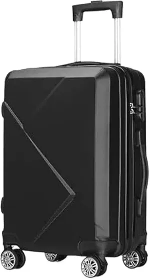ANIIC Luggage Suitcases With Wheels Luggage Hardcase Suitacse With Spinner Wheels Lightweight Hardshell Suitcase With Wheels Suitcase Spinner Luggages (Color : Black, Size : 24in)