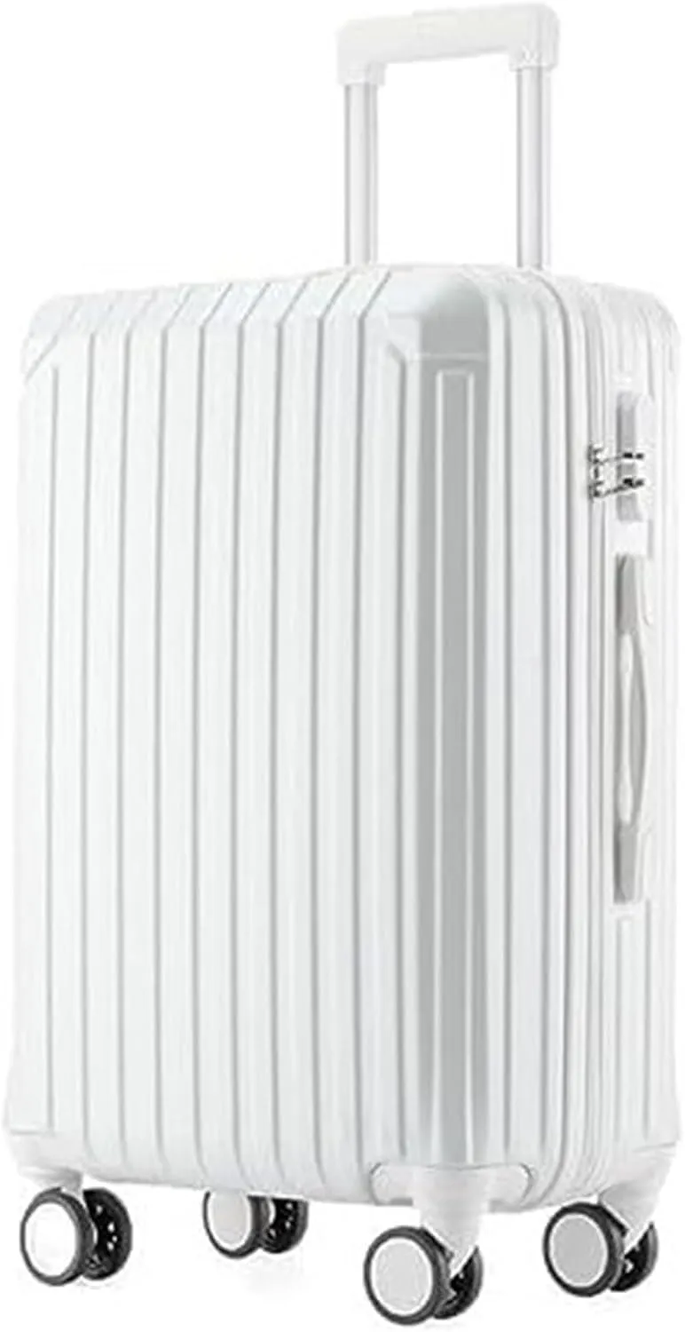 ANIIC Luggage Suitcases With Wheels Suitcase With Spinner Wheels Hardshell Lightweight Rolling For Business Travel Suitcase Suitcase Spinner Luggages (Color : White, Size : 26in)