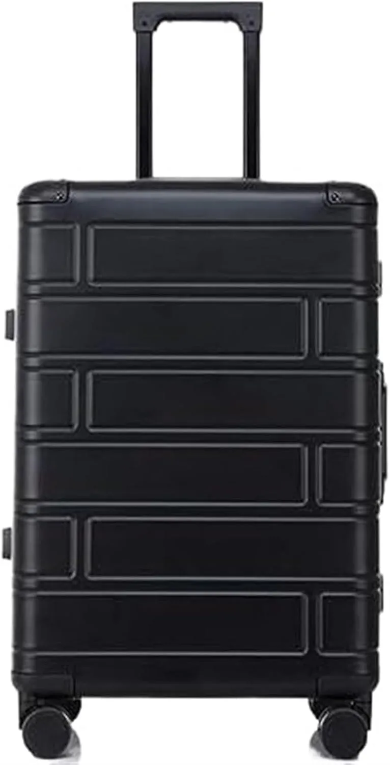 ANIIC Luggage Suitcases With Wheels Travel Case Hardshell Carry-on Luggage With Silent Airplane Spinner Wheels Suitcase Suitcase Spinner Luggages (Color : Black, Size : 24inch)