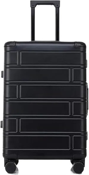ANIIC Luggage Suitcases With Wheels Travel Case Hardshell Carry-on Luggage With Silent Airplane Spinner Wheels Suitcase Suitcase Spinner Luggages (Color : Black, Size : 24inch)