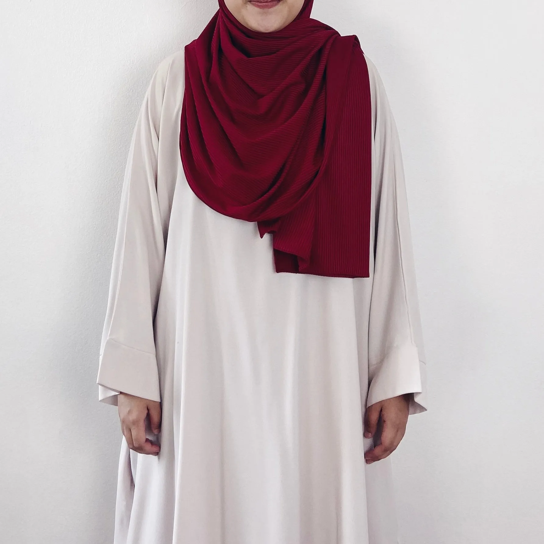 AS/IS - Ribbed Jersey : Crimson Red