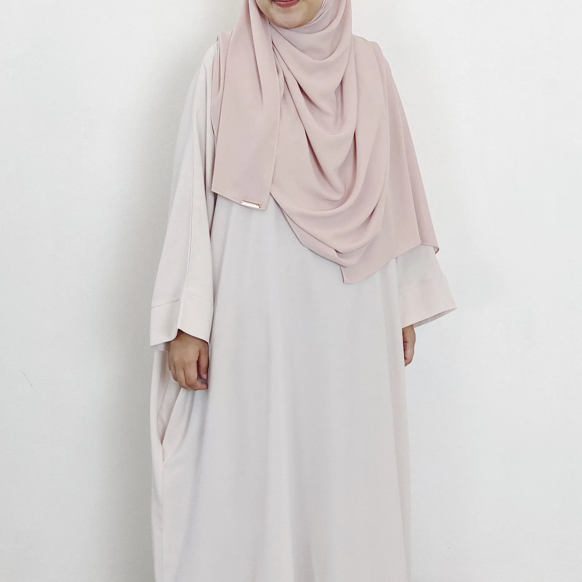 AS/IS - Super Wide Shawl : Blush