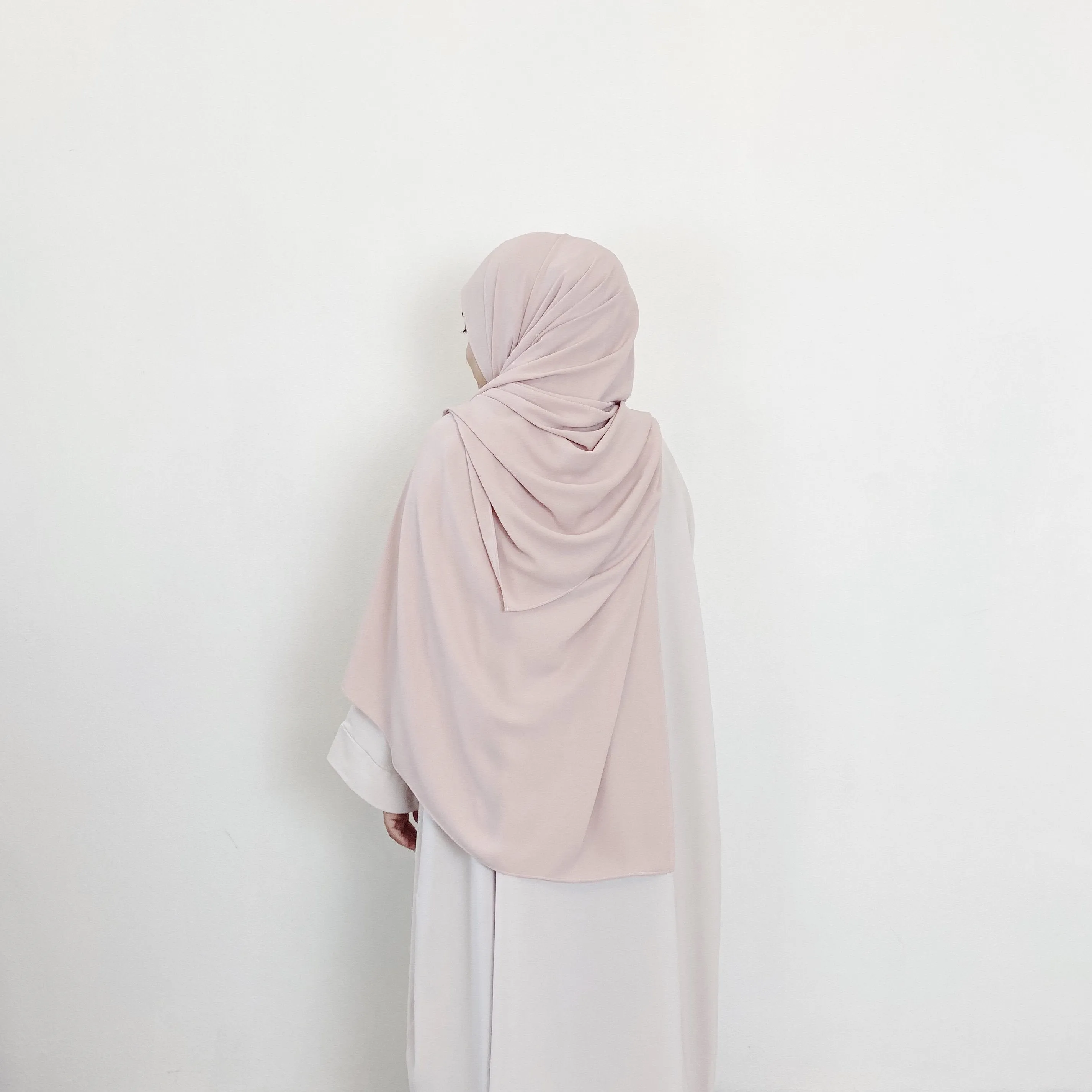 AS/IS - Super Wide Shawl : Blush