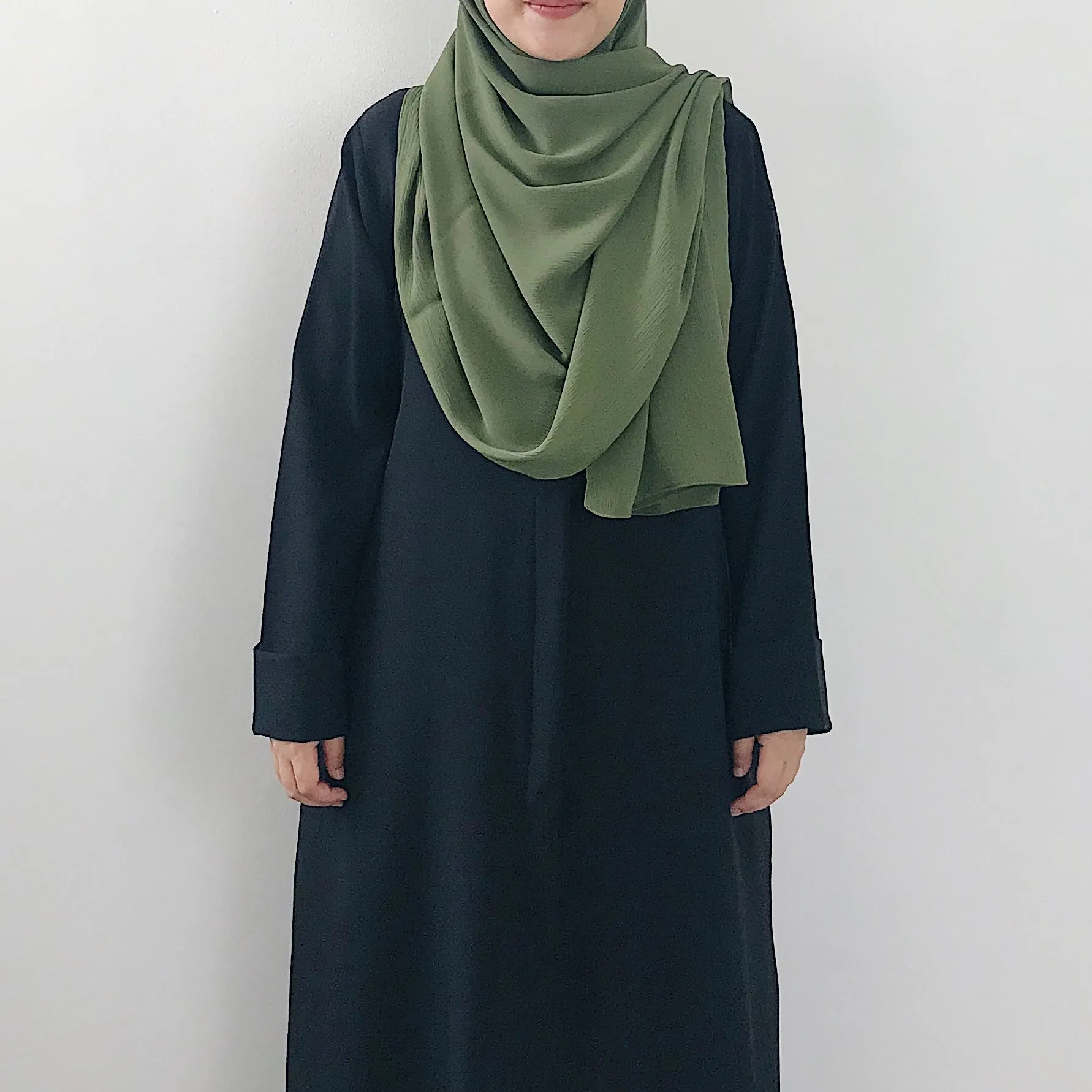 AS/IS - Textured Chiffon : Forest