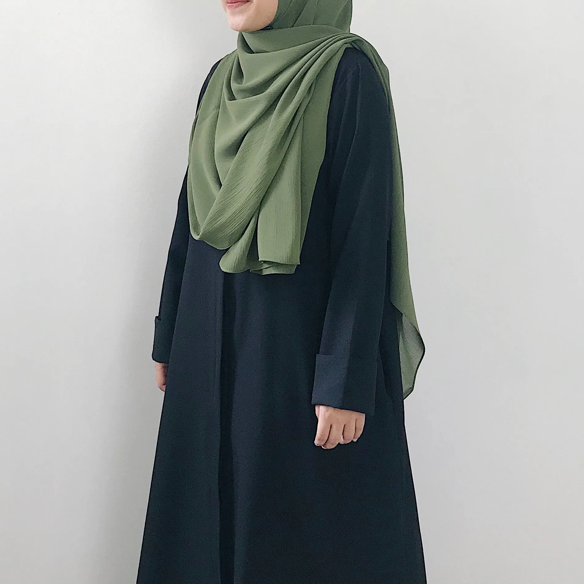 AS/IS - Textured Chiffon : Forest