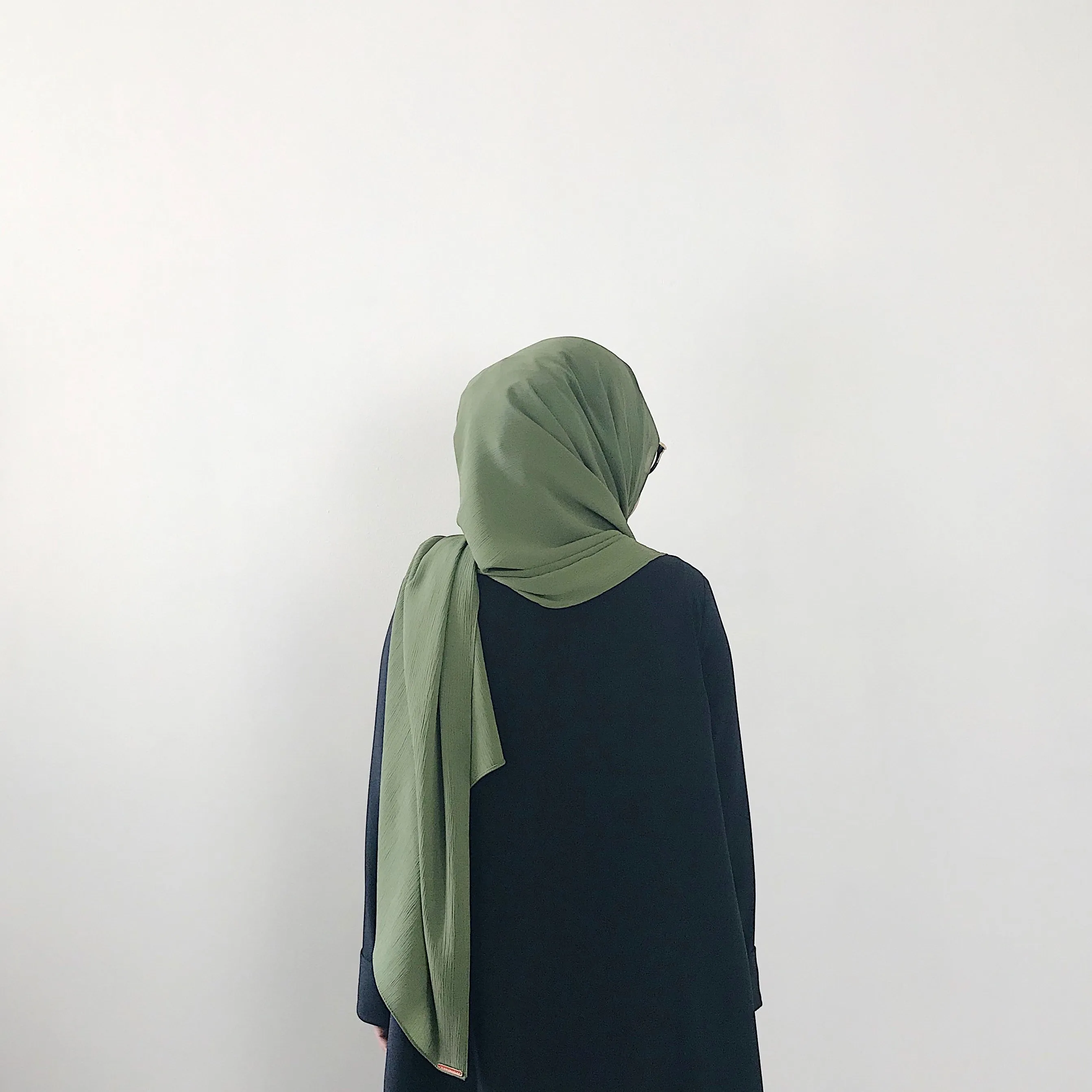 AS/IS - Textured Chiffon : Forest