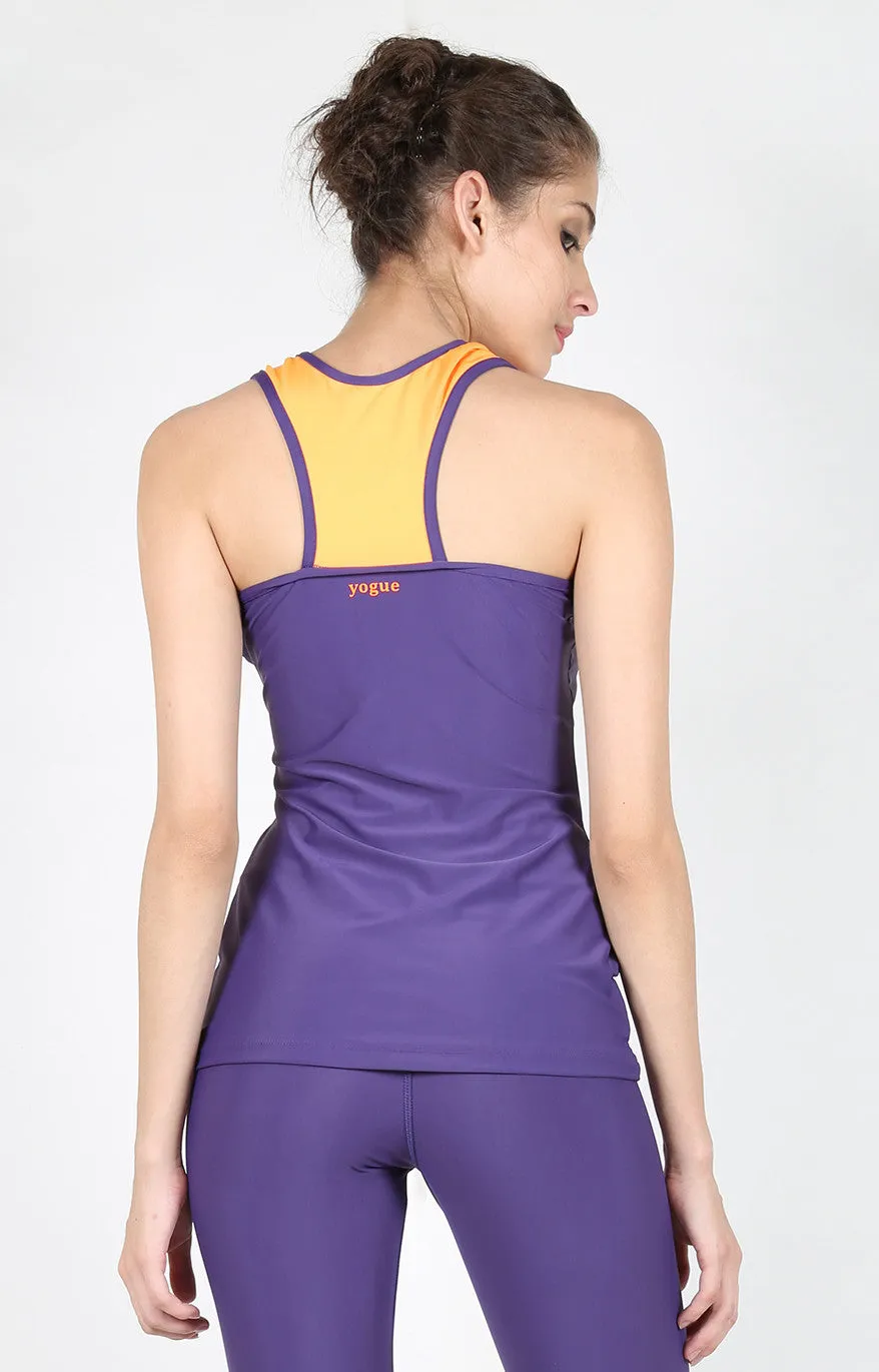 Aubergine Orange Tank Top