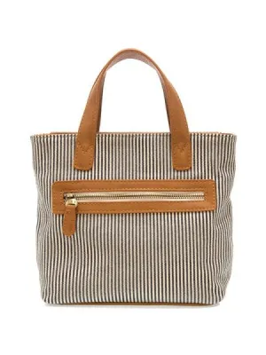 Audrey Pinstripe Carmen Canvas  Crossbody  - L8209-04  -  Women DEMIM