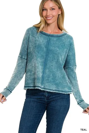 Ayne Washed Baby Waffle Top