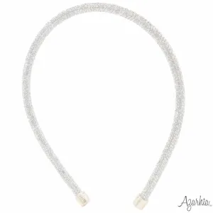 Azarhia Silver Thin Rhinestone Headband