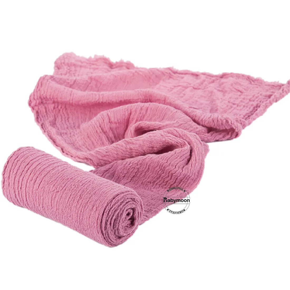 Babymoon Cheese Wrap Stretchble Baby Photography Shoot Wrap Cloth - Pink