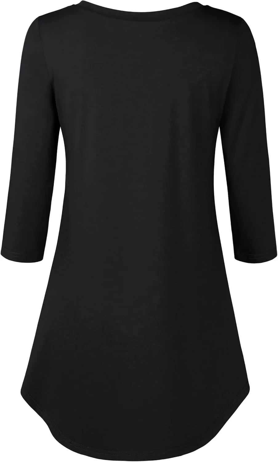 BAISHENGGT Women's V Neck 3/4 Sleeve Tunic Tops for Leggings Casual Dressy T-Shirts Blouses