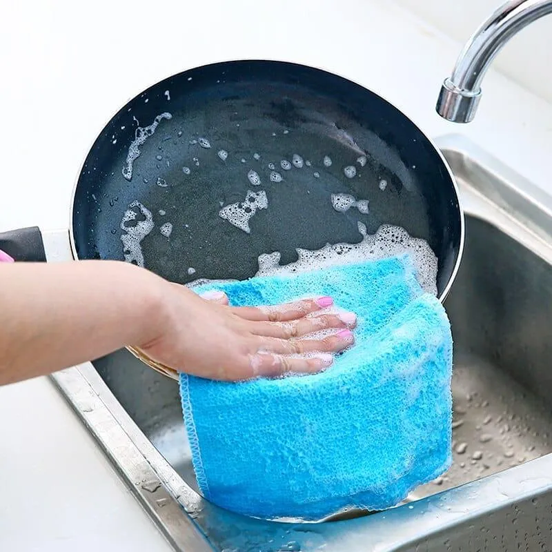 Bamboo Fiber Dish Cloth 5-20 Pcs Set