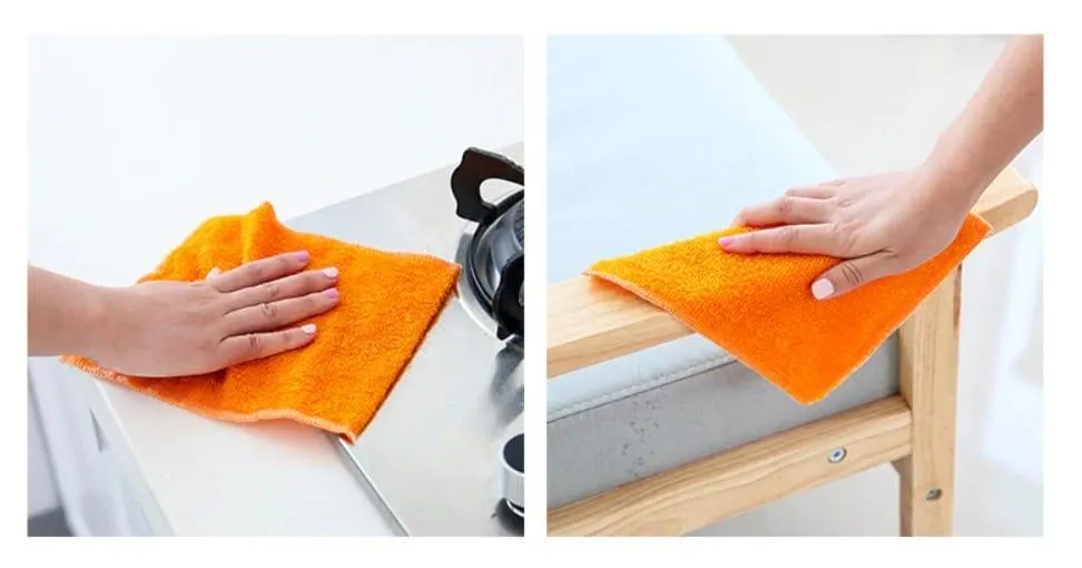 Bamboo Fiber Dish Cloth 5-20 Pcs Set
