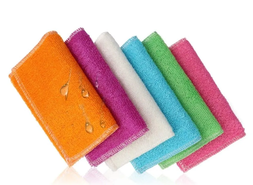 Bamboo Fiber Dish Cloth 5-20 Pcs Set