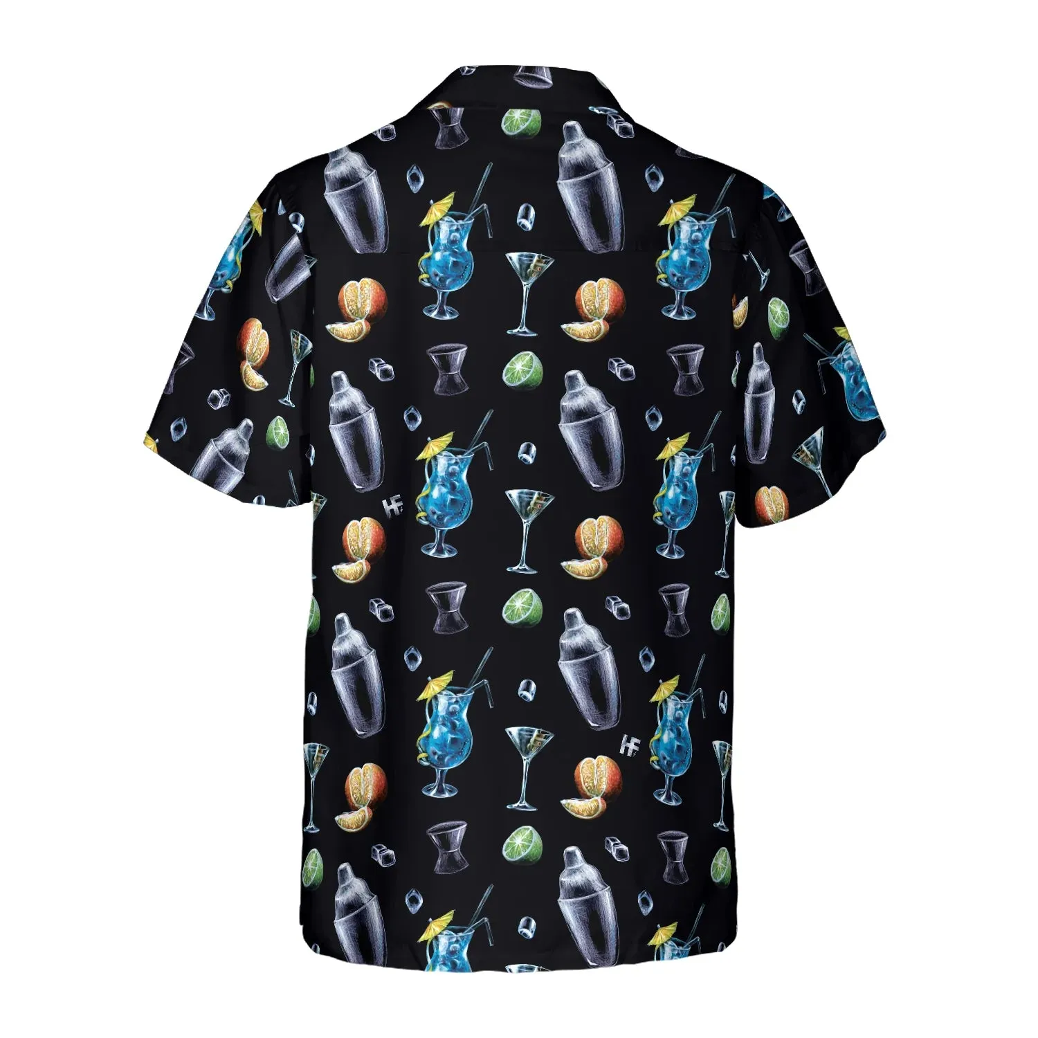 Bartender Cocktail Party Hawaiian Shirt, Bartender Symbol Pattern Aloha Shirt Summer For Men, Best Gift For Bartender, Summer, Husband, Boyfriend