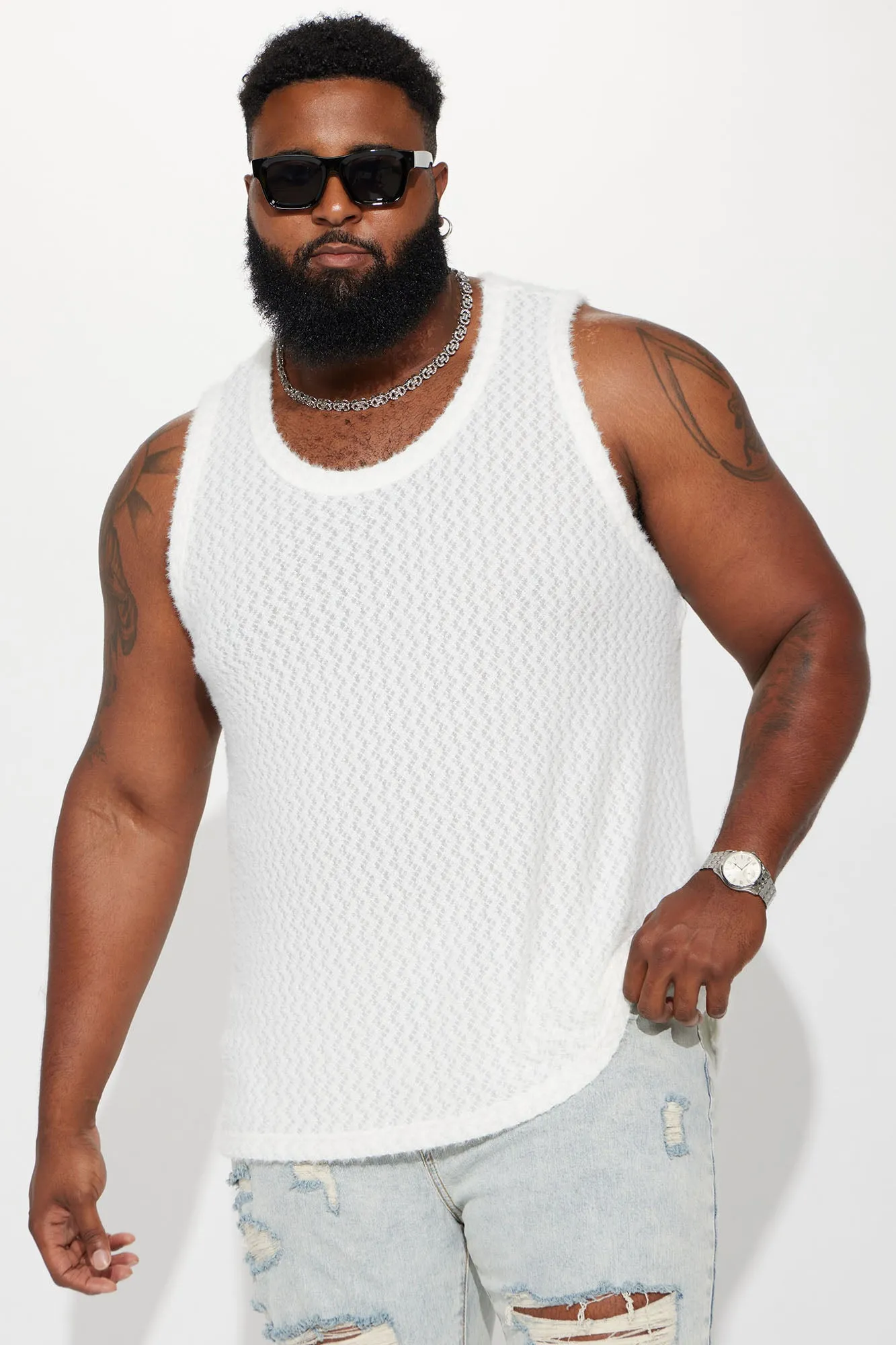 Beach Bum Comfy Tank - White