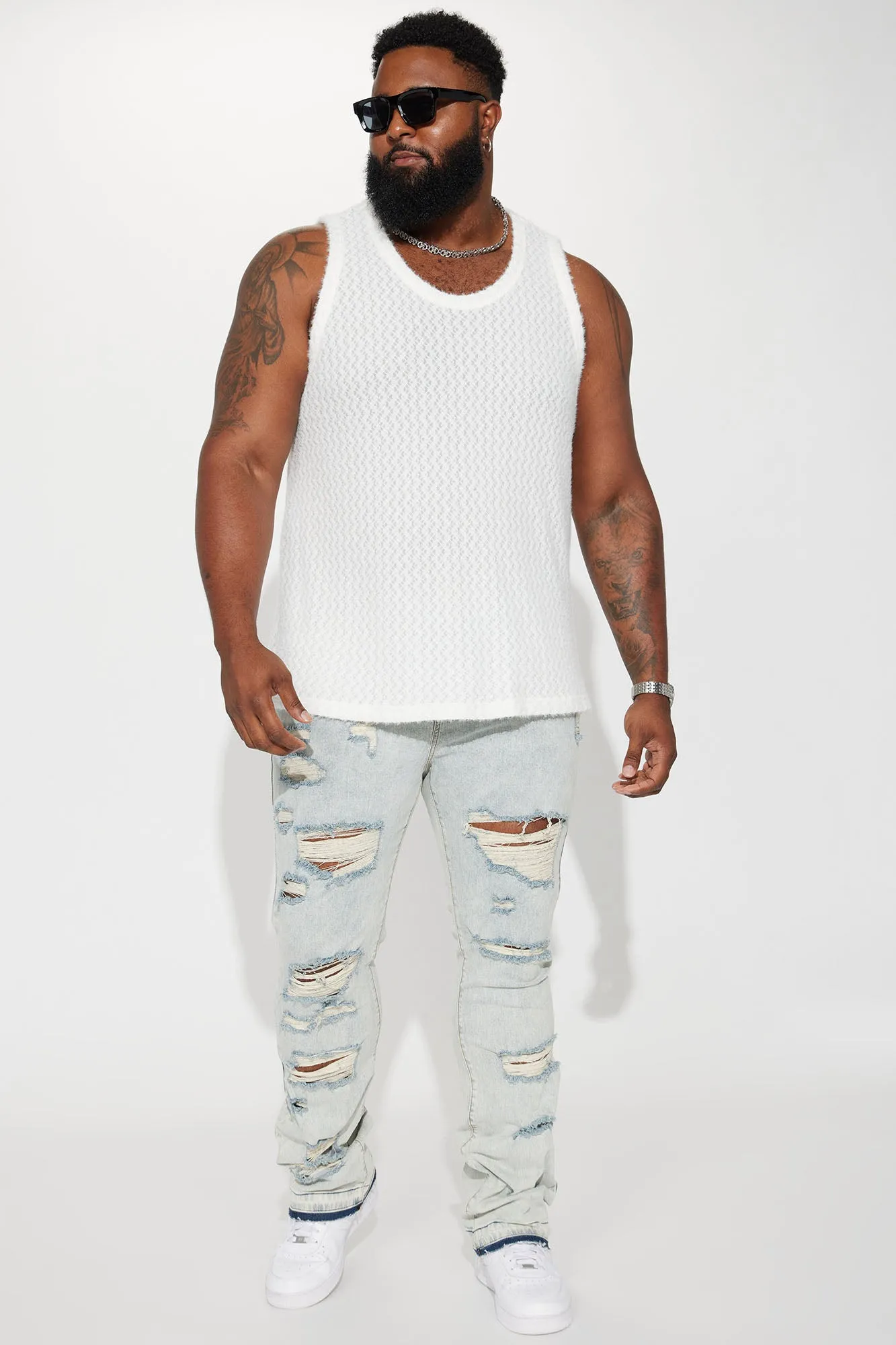 Beach Bum Comfy Tank - White