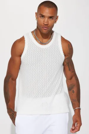 Beach Bum Comfy Tank - White