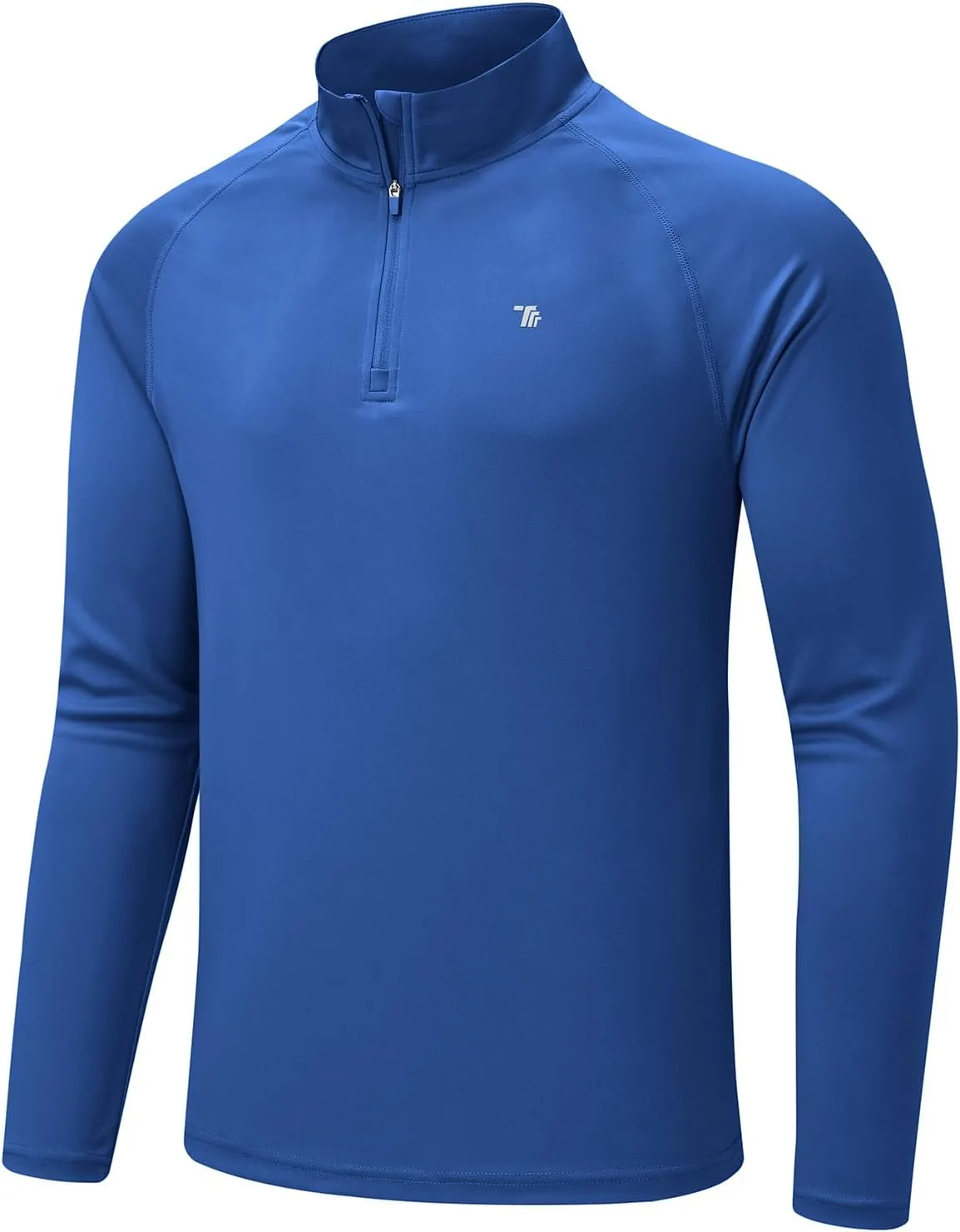 BGOWATU Men's Hiking Shirts Long Sleeve Sun Shirts UPF 50  Quarter Zip Pullover Quick Dry Rash Guard