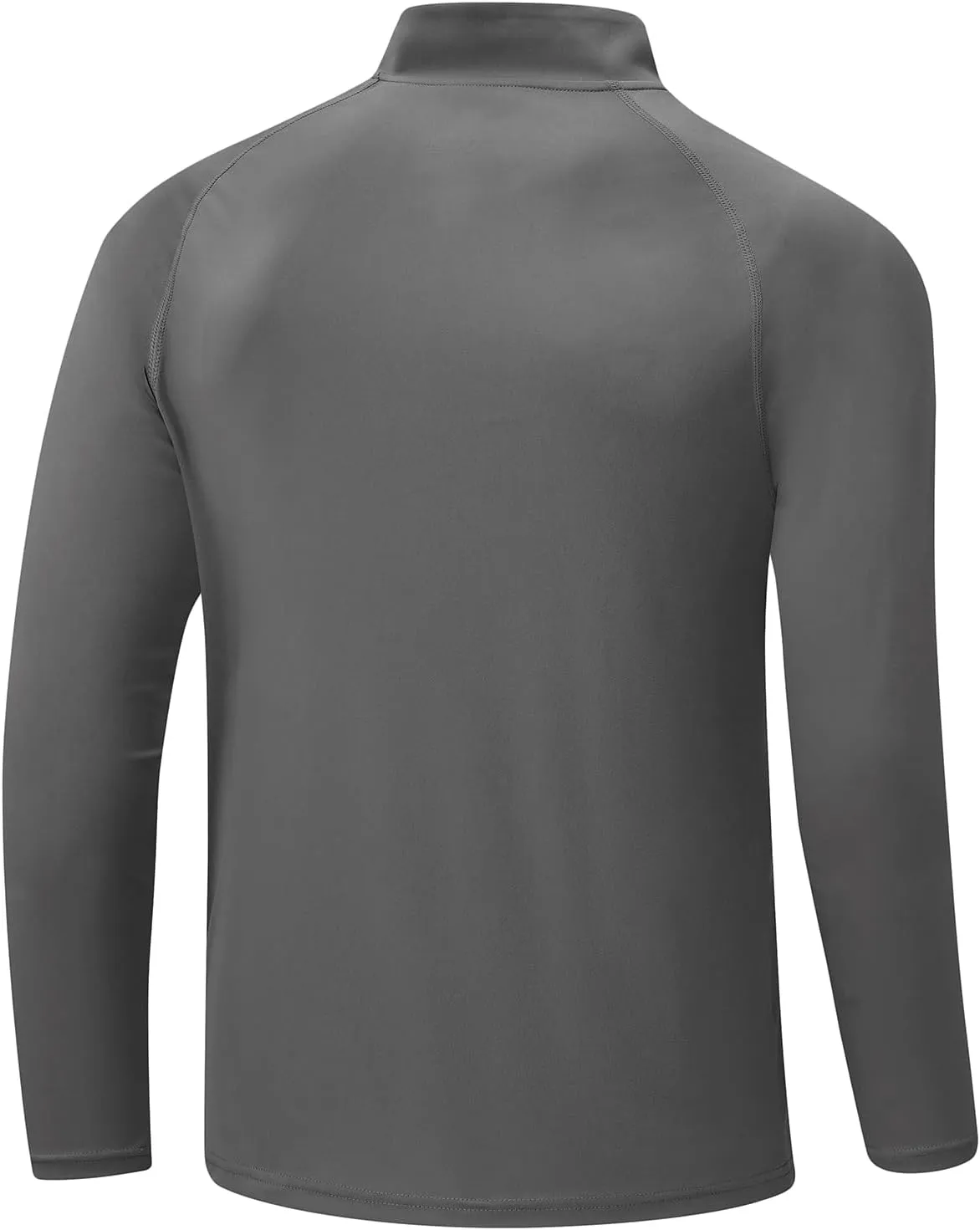 BGOWATU Men's Hiking Shirts Long Sleeve Sun Shirts UPF 50  Quarter Zip Pullover Quick Dry Rash Guard