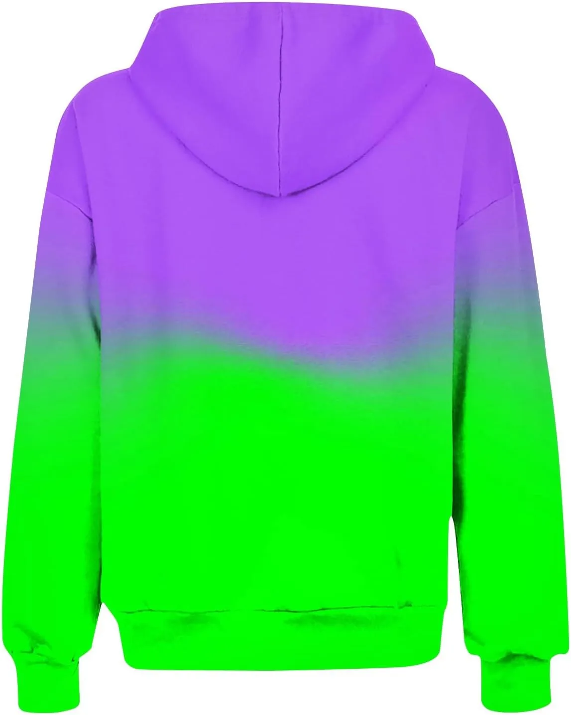 Bidobibo Zip Up Hoodie Women Gradient Color Pattern Zipper Hooded Plus Size Jacket Oversized Tunic Sweatshirt for Women