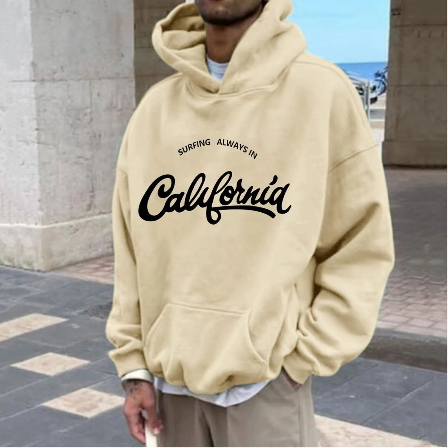 Big And Tall Hoodies For Men Loose Solid Hooded Sweater Top Mens Pullover Hoodie Buzos Para Mens Light Buzos Para