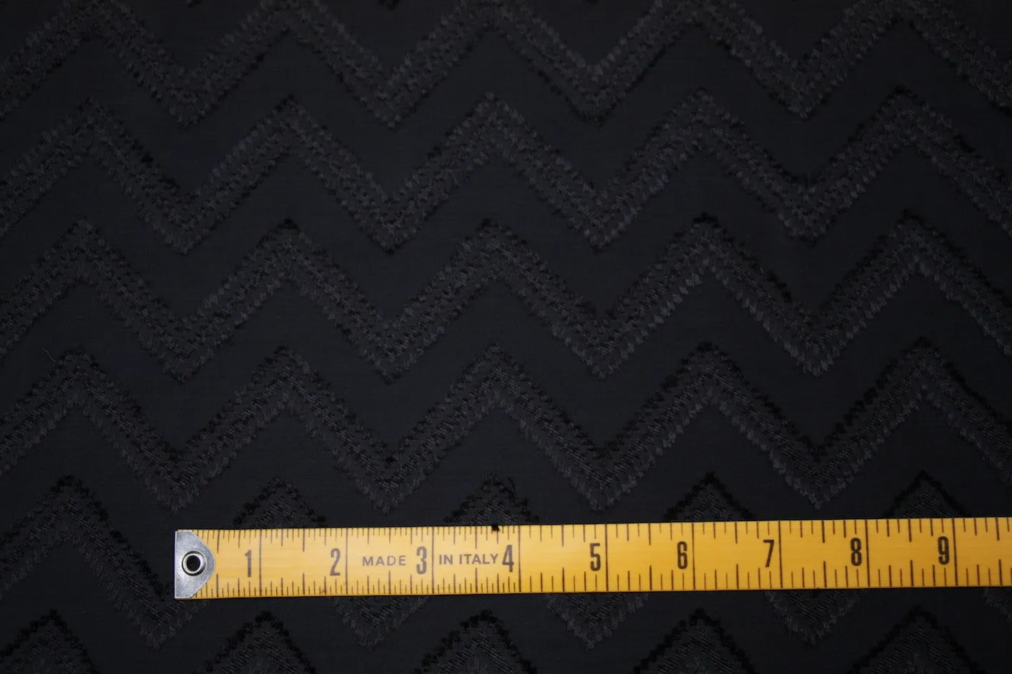 Black Chevron Jacquard