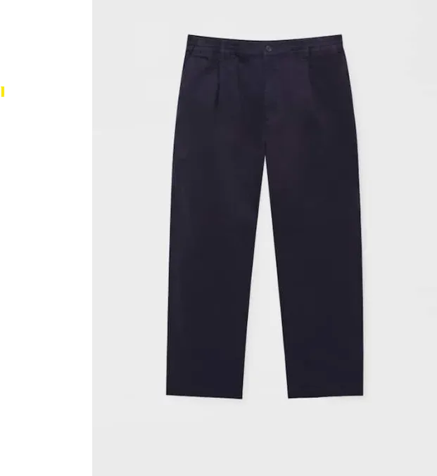 Black Trousers With An Elastic Waistband