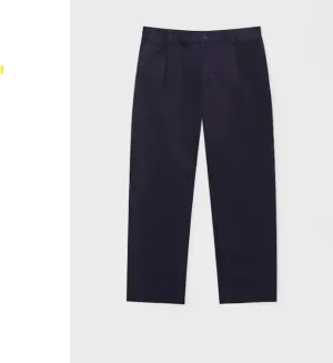 Black Trousers With An Elastic Waistband