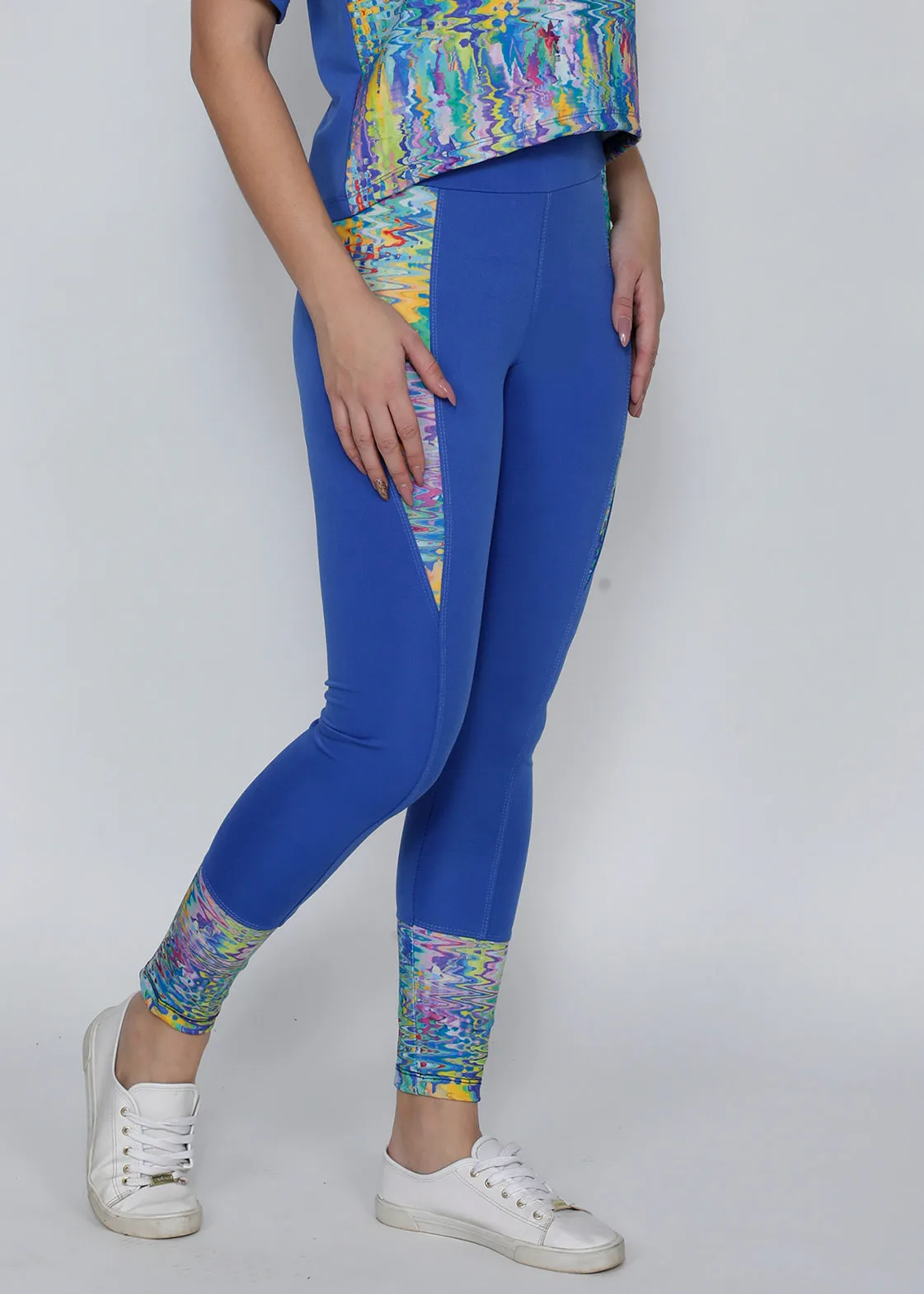 Blue Mirage Convex-Cut Tights