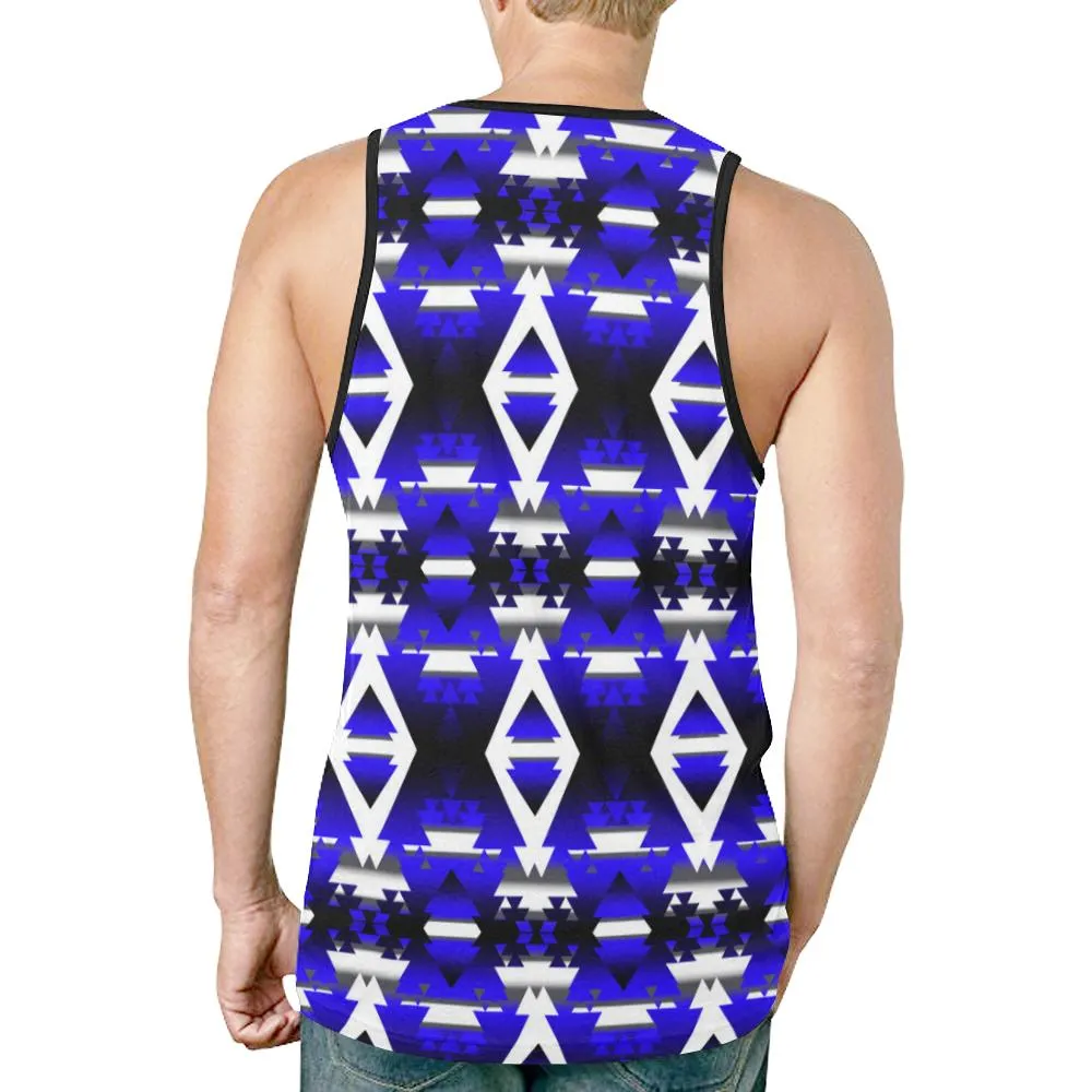 Blue Winter Camp New Tank Top for Men